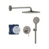 Grohe Essence Zestaw prysznicowy podtynkowy z deszczownicą brushed hard graphite 25287AL0 